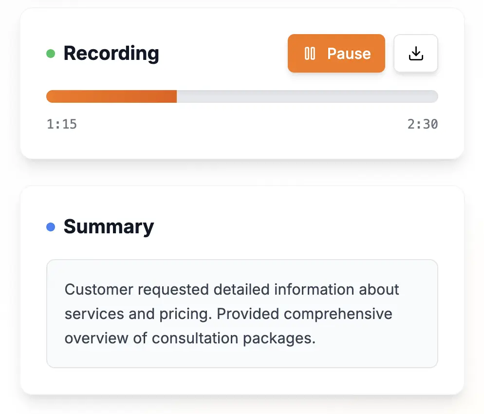 AI Call Summaries