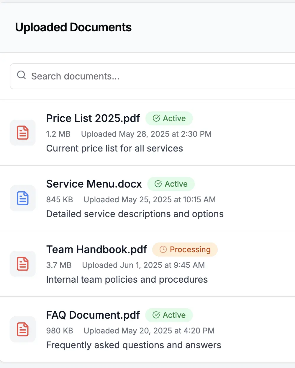 Custom Knowledge Base